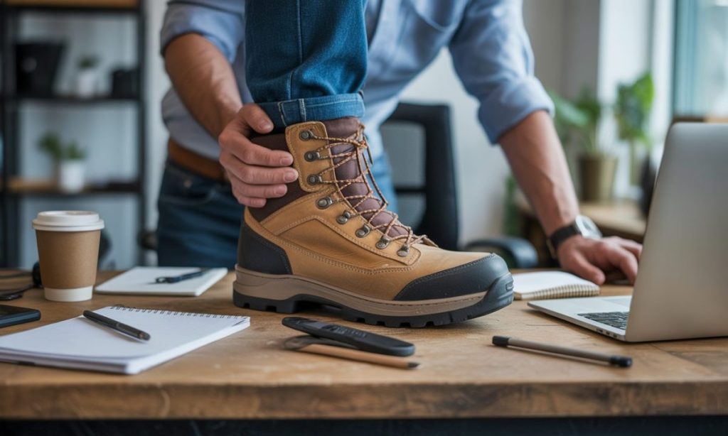 découvrez si travailler avec une botte de marche est possible et comment adapter votre activité pour rester productif en toute sécurité.